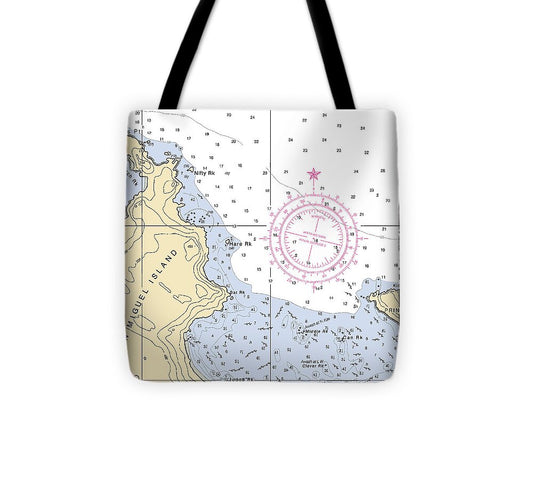 Cuyler Harbor-california Nautical Chart - Tote Bag