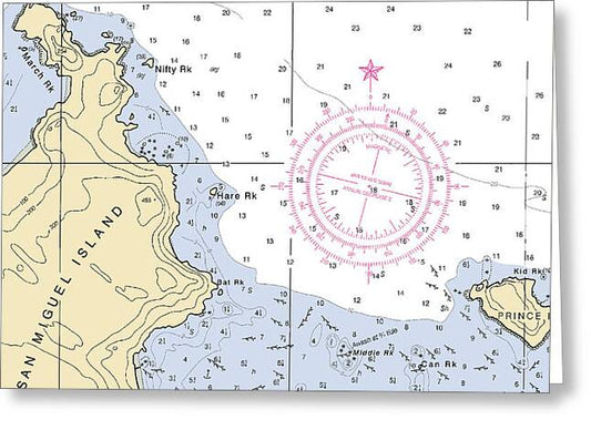 Cuyler Harbor-california Nautical Chart - Greeting Card