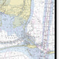 Dauphin Island Alabama Nautical Chart - Canvas Print