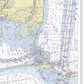 Dauphin Island Alabama Nautical Chart - Canvas Print
