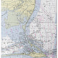 Dauphin Island Alabama Nautical Chart - Bath Towel
