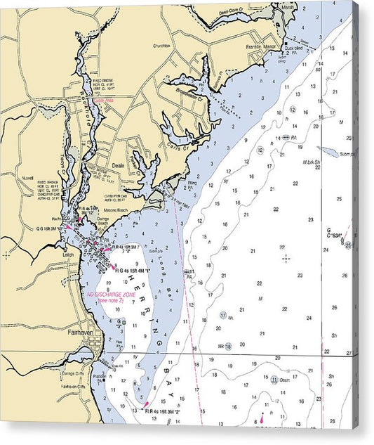 Deale-maryland Nautical Chart - Acrylic Print