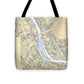 Deep River-connecticut Nautical Chart - Tote Bag