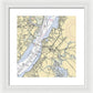 Deepwater Point-new Jersey Nautical Chart - Framed Print