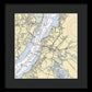 Deepwater Point-new Jersey Nautical Chart - Framed Print
