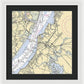 Deepwater Point-new Jersey Nautical Chart - Framed Print