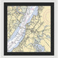 Deepwater Point-new Jersey Nautical Chart - Framed Print