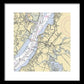 Deepwater Point-new Jersey Nautical Chart - Framed Print