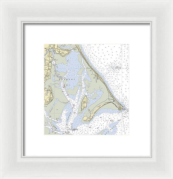 Duxbury Bay-massachusetts Nautical Chart - Framed Print