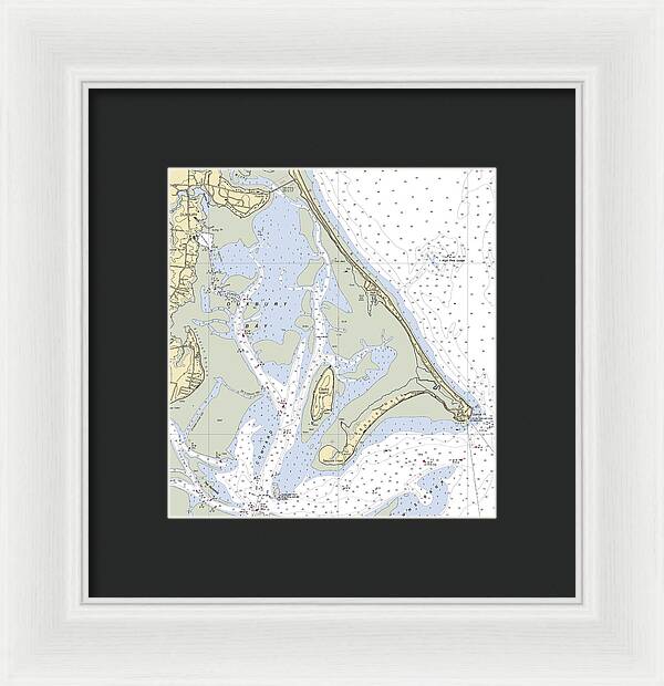 Duxbury Bay-massachusetts Nautical Chart - Framed Print