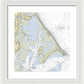Duxbury Bay-massachusetts Nautical Chart - Framed Print