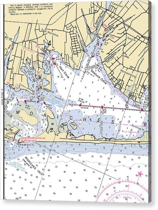Eastport-new York Nautical Chart - Acrylic Print
