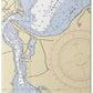 Edgartown-massachusetts Nautical Chart - Bath Towel
