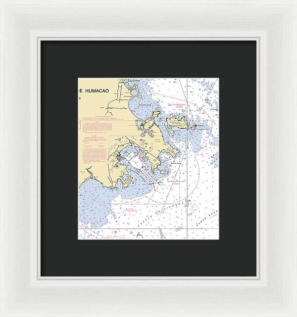 Ensenada Honda-puerto Rico Nautical Chart - Framed Print