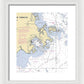 Ensenada Honda-puerto Rico Nautical Chart - Framed Print