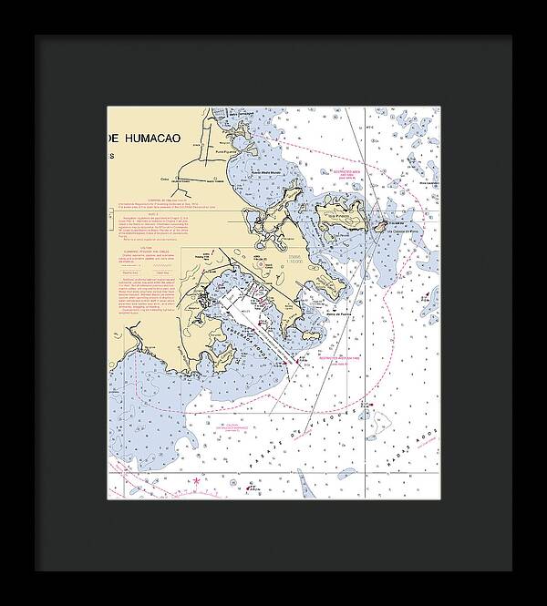 Ensenada Honda-puerto Rico Nautical Chart - Framed Print