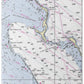 Exumas Bahamas Nautical Chart - Bath Towel
