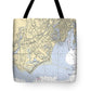 Fairfield-connecticut Nautical Chart - Tote Bag
