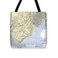 Fairfield-connecticut Nautical Chart - Tote Bag