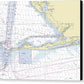 Gulf Shores Alabama Nautical Chart - Canvas Print