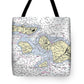 Hawaii-Maui-Molokai-Lanai Nautical Chart - Tote Bag
