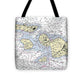 Hawaii-Maui-Molokai-Lanai Nautical Chart - Tote Bag