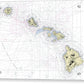 Hawaiian Islands Nautical Chart - Acrylic Print