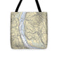 Higganum-connecticut Nautical Chart - Tote Bag