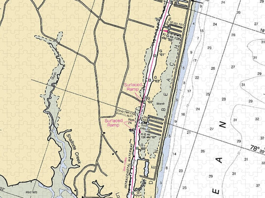 Holden Beach-north Carolina Nautical Chart - Puzzle