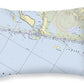Laguna Madre Texas Nautical Chart - Throw Pillow