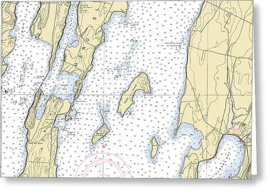 Lake Champlain St Albans Bay-lake Champlain  Nautical Chart - Greeting Card