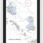 Leeward Islands-hawaii Nautical Chart - Framed Print