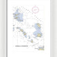 Leeward Islands-hawaii Nautical Chart - Framed Print