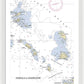 Leeward Islands-hawaii Nautical Chart - Framed Print