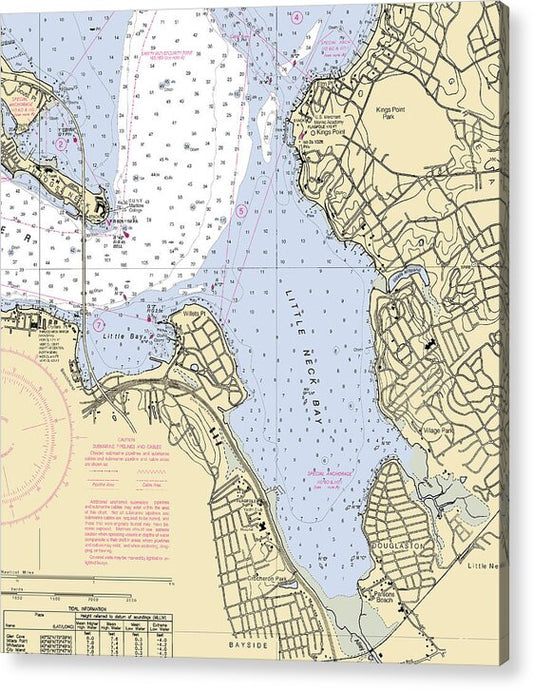 Little Neck Bay-new York Nautical Chart - Acrylic Print