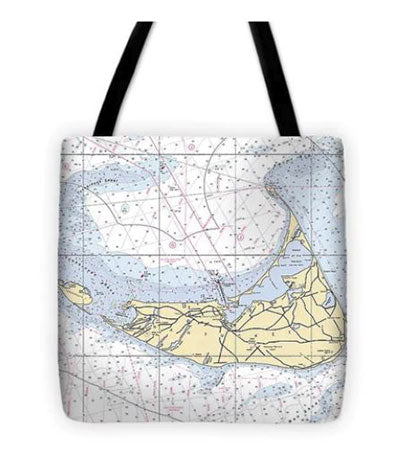 Nautical Chart Tote Bags