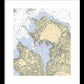 Manhassset Bay-new York Nautical Chart - Framed Print