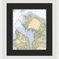 Manhassset Bay-new York Nautical Chart - Framed Print