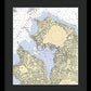 Manhassset Bay-new York Nautical Chart - Framed Print