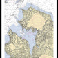 Manhassset Bay-new York Nautical Chart - Framed Print
