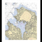 Manhassset Bay-new York Nautical Chart - Framed Print