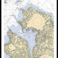 Manhassset Bay-new York Nautical Chart - Framed Print