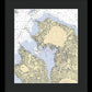 Manhassset Bay-new York Nautical Chart - Framed Print