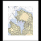 Manhassset Bay-new York Nautical Chart - Framed Print