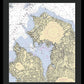 Manhassset Bay-new York Nautical Chart - Framed Print
