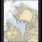 Manhassset Bay-new York Nautical Chart - Framed Print