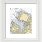 Manhassset Bay-new York Nautical Chart - Framed Print