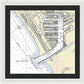 Marina Del Ray California Nautical Chart - Framed Print