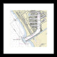 Marina Del Ray California Nautical Chart - Framed Print