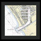 Marina Del Ray California Nautical Chart - Framed Print